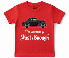 New Fast Enough Tee | Kids T shirt | Mini Minors Kin Trends | Kintrends