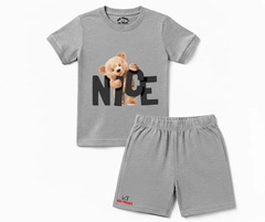 Nice Bear Shorts Set | Kids T shirt and shorts | Mini Minors Kin Trends | Kintrends