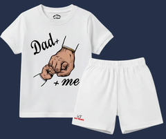 Dad Plus Me Shorts Set| Kids T shirt and shorts| Mini Minors Kintrends