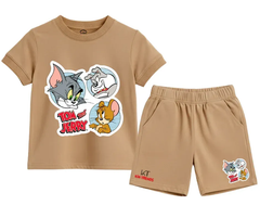 Tom & Jerry Characters D1 Shorts Set | Kids T shirt and shorts | Mini Minors Kin Trends | Kintrends