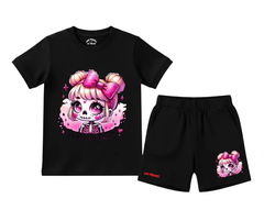 Girls Very Cutesy Shorts Set | Kids T shirt and shorts | Mini Minors Kin Trends | Kintrends