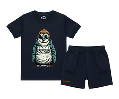 Southside Penguin Shorts Set | Kids T shirt and shorts | Mini Minors Kin Trends | Kintrends