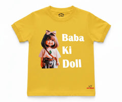 Baba Ki Doll Graphic Tee Shirt | Mini Minors Kintrends