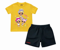 Little Girls Summer Set| T & Shorts Set | Mini Minors Kintrends
