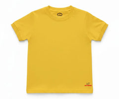 Yellow Color Plain T Shirt for boys and girls | Mini Minors Kintrends