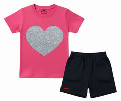 The Lumina Heart Shorts Set | Mini Minors Kintrends