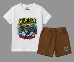 The Drift & Dust Co-ord | Shorts Set | Mini Minors Kintrends
