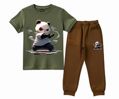 Panda Power Kung Fu Summer Tracksuit | Mini Minors Kintrends