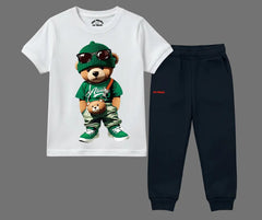 Cool Teddy Bear Summer Tracksuit | Mini Minors Kintrends