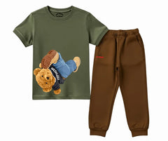 HipHop Bear Summer Kids Tracksuit | Mini Minors Kintrends