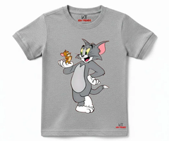 Tom & Jerry Heather Grey T Shirt | Mini Minors Kintrends