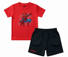 CC Spiderman D1 Shorts Set (Not Embroidered) Kids T shirt and shorts