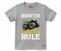 Monster Trucks Rule Tee | Kids T shirt | Mini Minors Kin Trends | Kintrends
