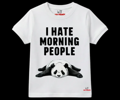 Hate Morning People Tee | Kids T shirt | Mini Minors Kin Trends | Kintrends