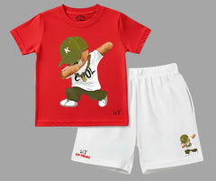 Cool Bear Summer Set| Kids T shirt and shorts| Mini Minors Kintrends