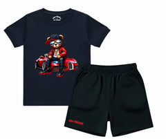Street Racer Teddy Shorts Set | Mini Minors Kintrends