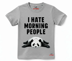 Hate Morning People Tee | Kids T shirt | Mini Minors Kin Trends | Kintrends