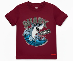 Shark Attack Summer Cotton T Shirt | Mini Minors Kintrends