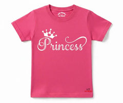 Girls Pink Princess T Shirt | Mini Minors Kintrends