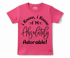 Absolutely Adorable Tee | Kids T shirt | Mini Minors Kin Trends | Kintrends