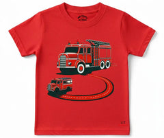 Boys Fire Rescue Short Sleeve Tee | Mini Minors Kintrends