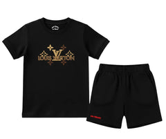LV D2 Shorts Set (Not Embroidered) | Mini Minors Kin Trends