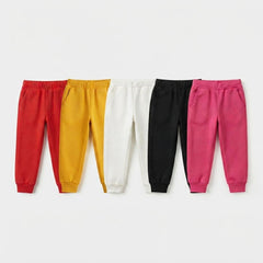 Pack Of 5 Kids Winter Fleece Trousers Mega Value Bundle - Kin Trends