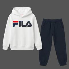 FLA Classic Horizontal Kids Winter Fleece Tracksuit - 2 Pcs