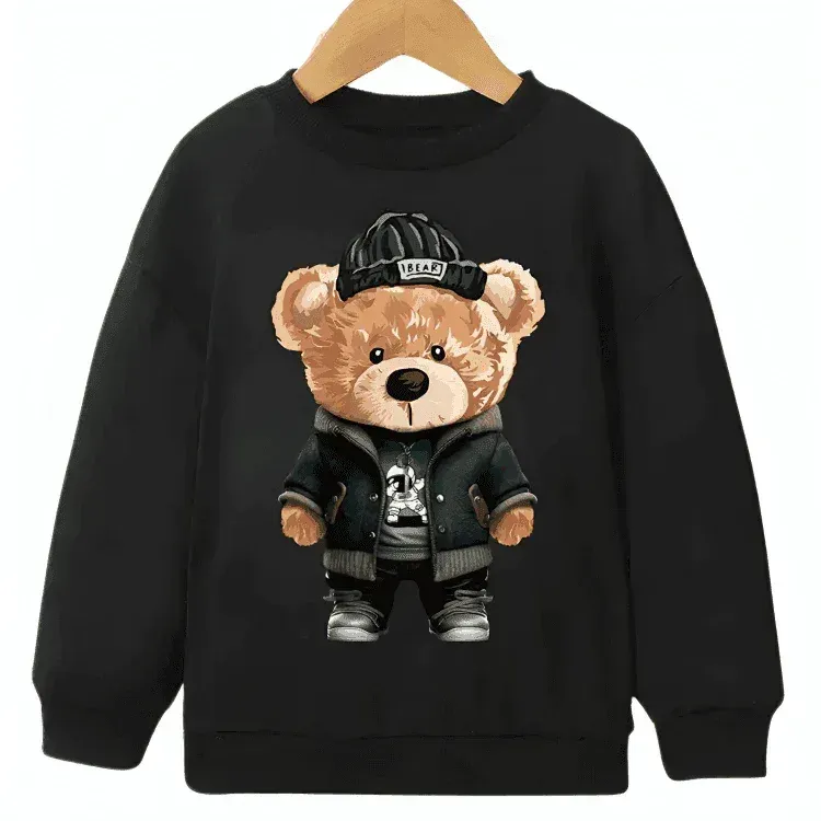 Chubby Bear Fleece Sweatshirt - Kin Trends