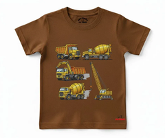 Crane Trucks T Shirt (Not Embroidered) Kids T shirt | Mini Minors Kin Trends | Kintrends