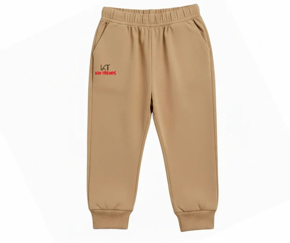 Skin | Peach Color Kids Cotton Trouser for boys and girls | Mini Minors Kintrends