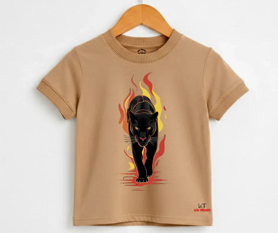 Black Lion Tee | Kids T shirt | Mini Minors Kin Trends | Kintrends