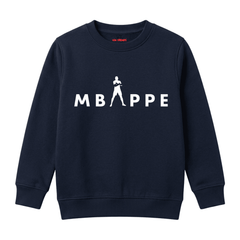 Boys Navy Blue Kylian Mbappe Football Graphic Print Winter Wear