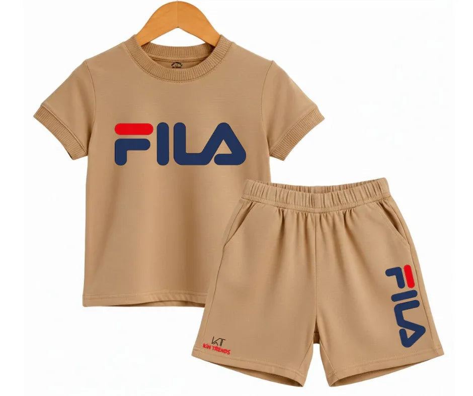 FLA Shorts Set Kids T shirt and shorts | Mini Minors Kin Trends | Kintrends