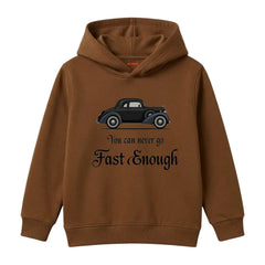 You Can Never Go Fast Enough Vintage Coupe Kids Winter Fleece Hoodie