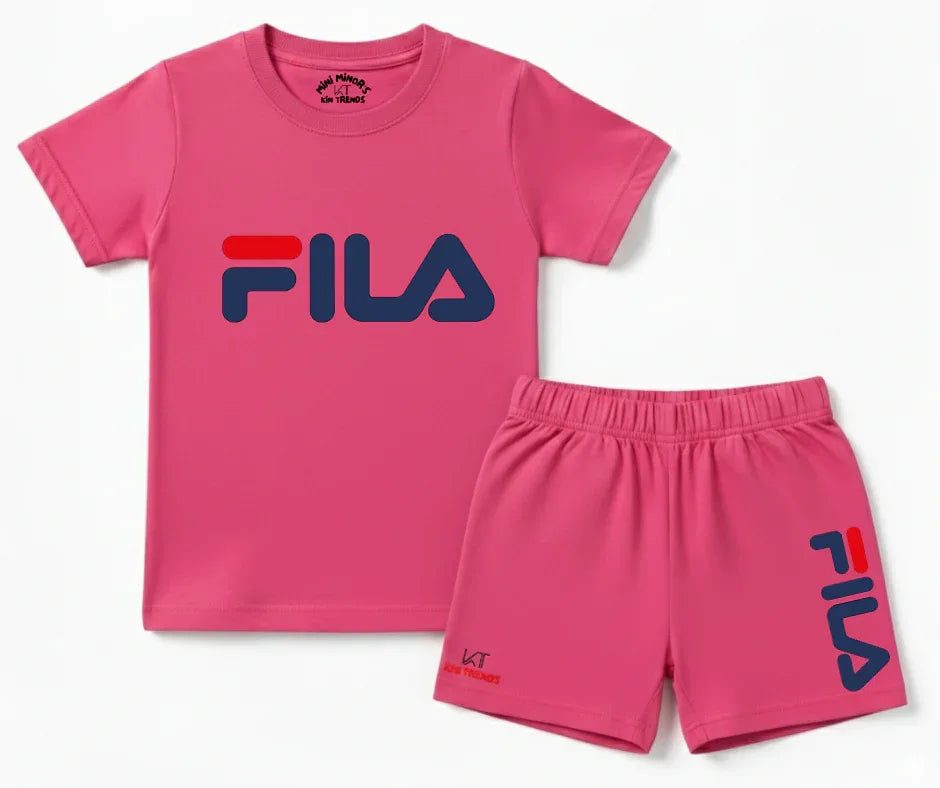 FLA Shorts Set Kids T shirt and shorts | Mini Minors Kin Trends | Kintrends