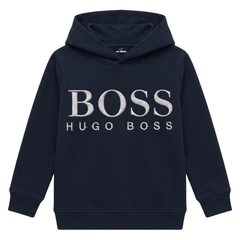 Boss Luxury Heritage Signature Logo Kids Winter Fleece Hoodie