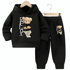 Famous Relax Fleece Hoodie Tracksuit - Kin Trends