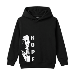 Imran Khan Patriotic Portrait Hope Typography Kids Winter Fleece Hoodie