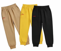 Pack of 3 kids summer trousers for boys and girls | Mini Minors Kintrends