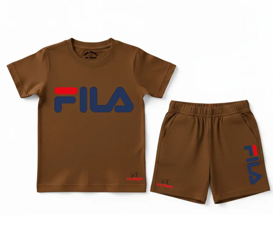 FLA Shorts Set Kids T shirt and shorts | Mini Minors Kin Trends | Kintrends
