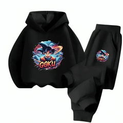 Goku Fleece Hoodie Tracksuit - Kin Trends