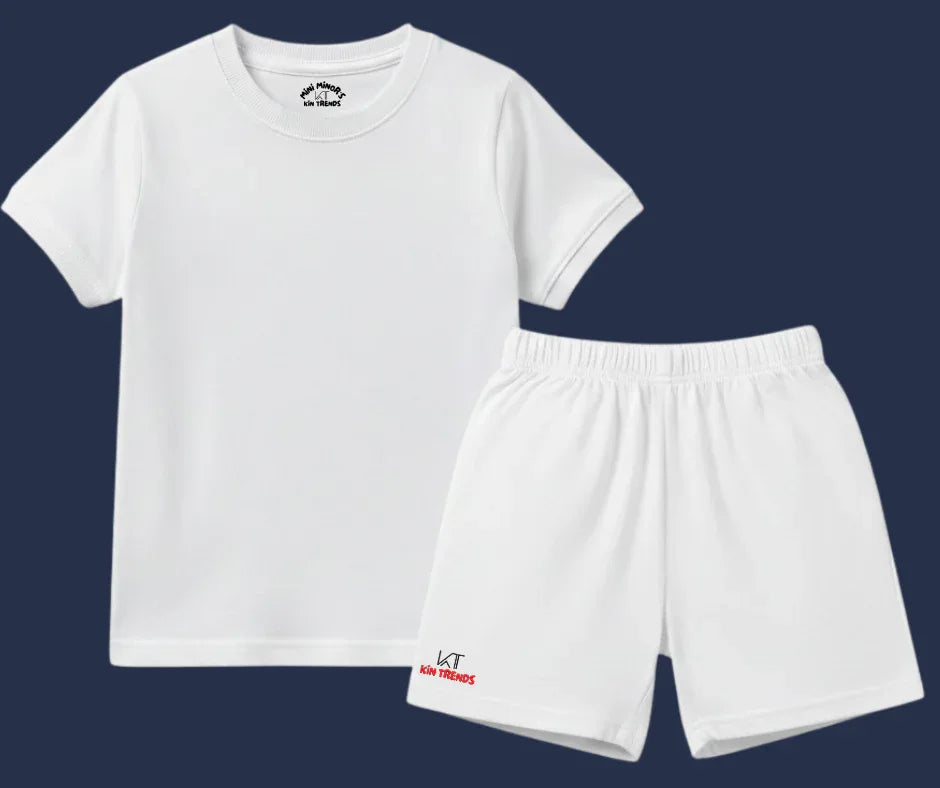 Plain color Shorts Set for boys and girls | Mini Minors Kintrends