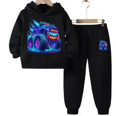 Big Monster Truck Hoodie Tracksuit - Kin Trends