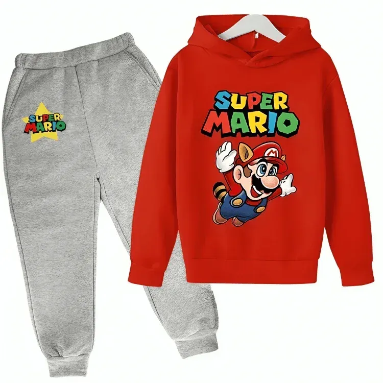 Super Mario Hoodie Tracksuit - Kin Trends