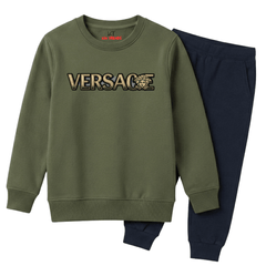 Olive Green & Navy Blue VRSC Style Minimalist Winter Suit