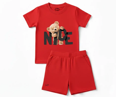 Nice Bear Shorts Set | Kids T shirt and shorts | Mini Minors Kin Trends | Kintrends