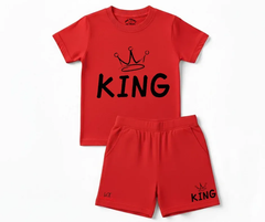 King Shorts Set | Kids T shirt and shorts | Mini Minors Kin Trends | Kintrends