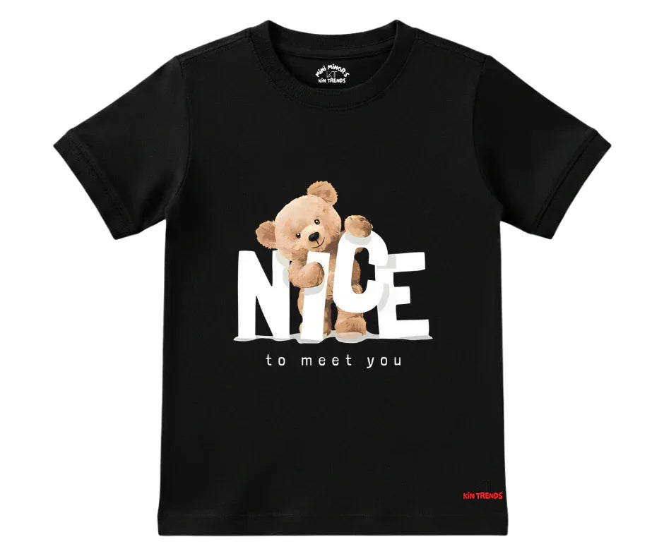 Nice Bear Tee | Kids T shirt | Mini Minors Kin Trends | Kintrends