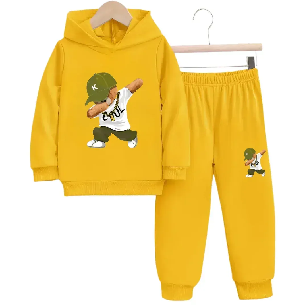 Best Selling Cool Bear Fleece Hoodie Tracksuit - Kin Trends